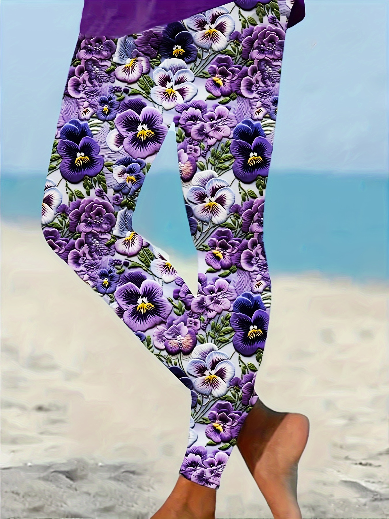 Womens Leggings Plus Size Lavender Leggings Avia Women's Plus Size