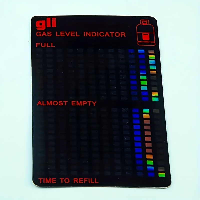 Accurate Lpg Fuel Level Test Card - Safety, Easy Monitoring, No Battery Or Laser Needed!