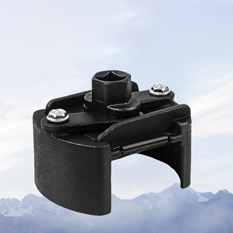 TEMU Heavy-duty Adjustable Oil Filter Wrench - German Style Socket Head With U-shaped Design, Compatible With Most Vehicles - Professional Mechanic &