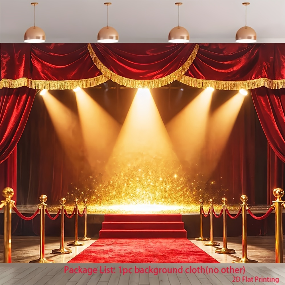 Red Carpet Backdrop for Movie Star Photography