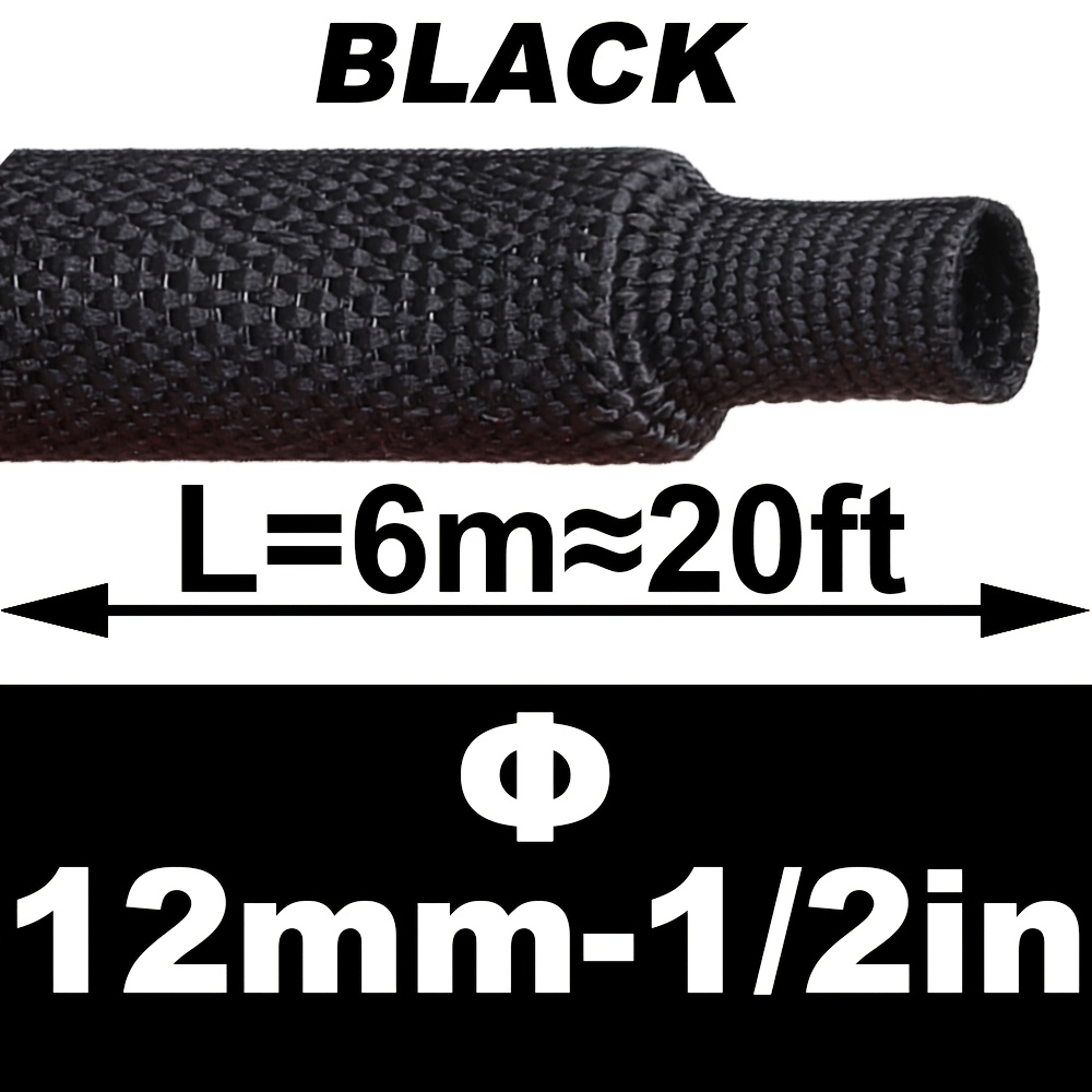 Temu – TEMU 2:1 Heat Shrinkable Braided Sleeving Industrial Tubing For Rubber Hoses, Plastic Pipes And Wire Harnesses