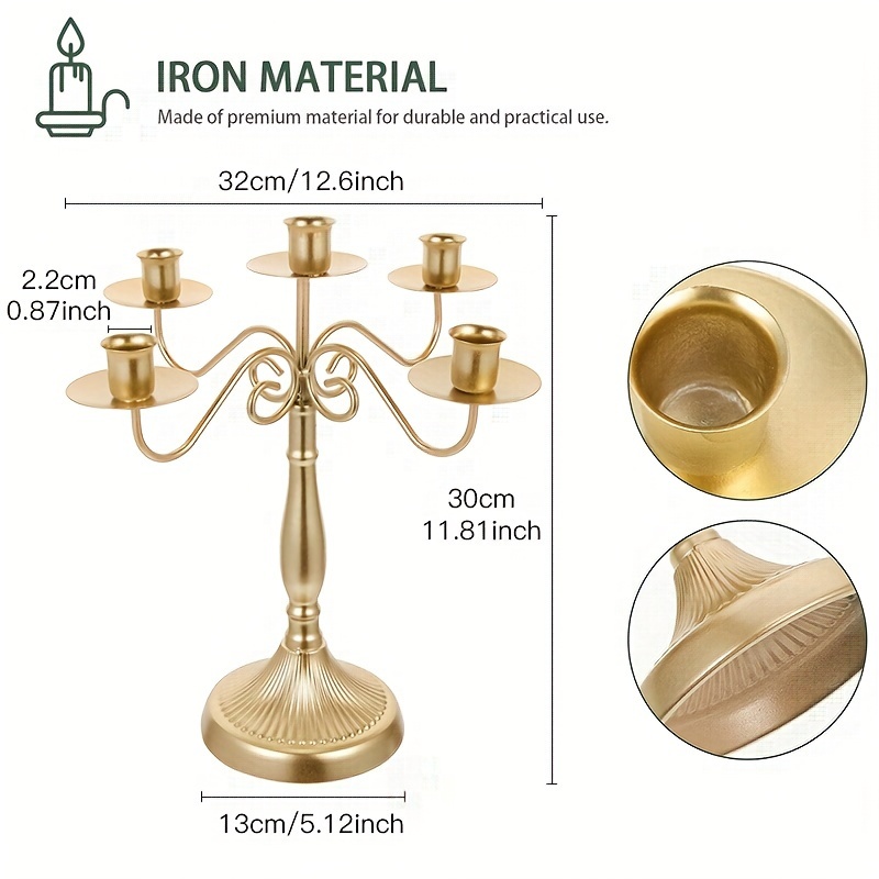 Brass Candlestick Holders, Premium Materials