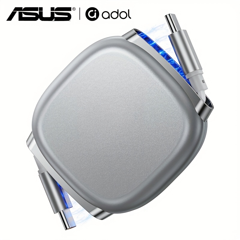   100w usb c to usb c cable retractable with magnetic slot 5   lengths fast charging for iphone 17 16 15 ipad macbook for s25 24 grey 3 3ft