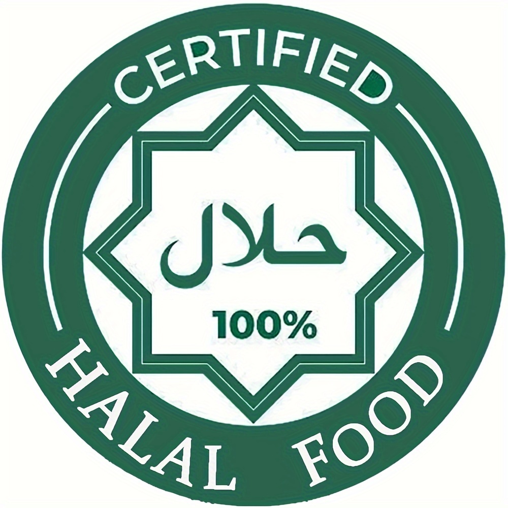 500pcs Halal Food Labels 1.5 Inch Circle Removable Stickers For Halal Food Halal Identification Labels