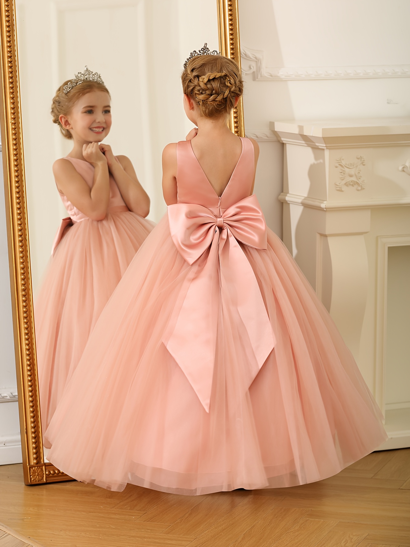 open lace back dress ZVOCY Puffy Sleeves Prom Dresses Long Ball Gowns 3D Flower Formal Princess  Evening Party Dresses for Woman Baby Blue 0 at Amazon Women's Clothing store main image 1
