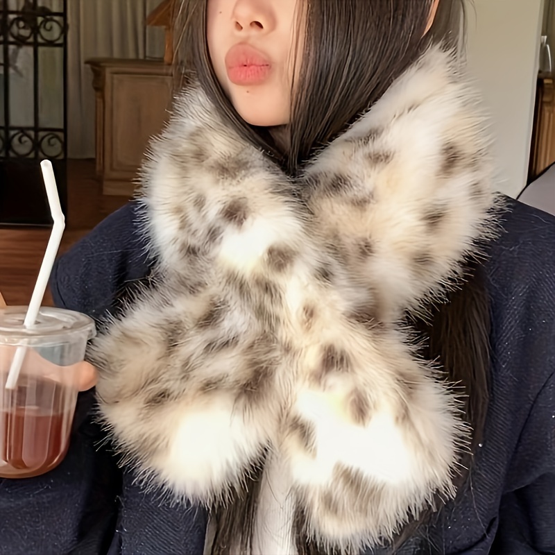 

1pc Fur - , Women' - , For , Dates, And , Polyester , Or , Non-stretch, , Knitted, Decorative,