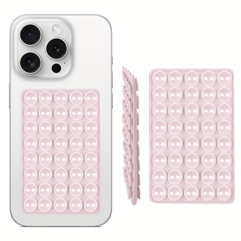 1pc, silicone double-sided suction phone case installation, phone accessories hands-free strong holding stand, suitable for selfie and video, for iPhone and Android