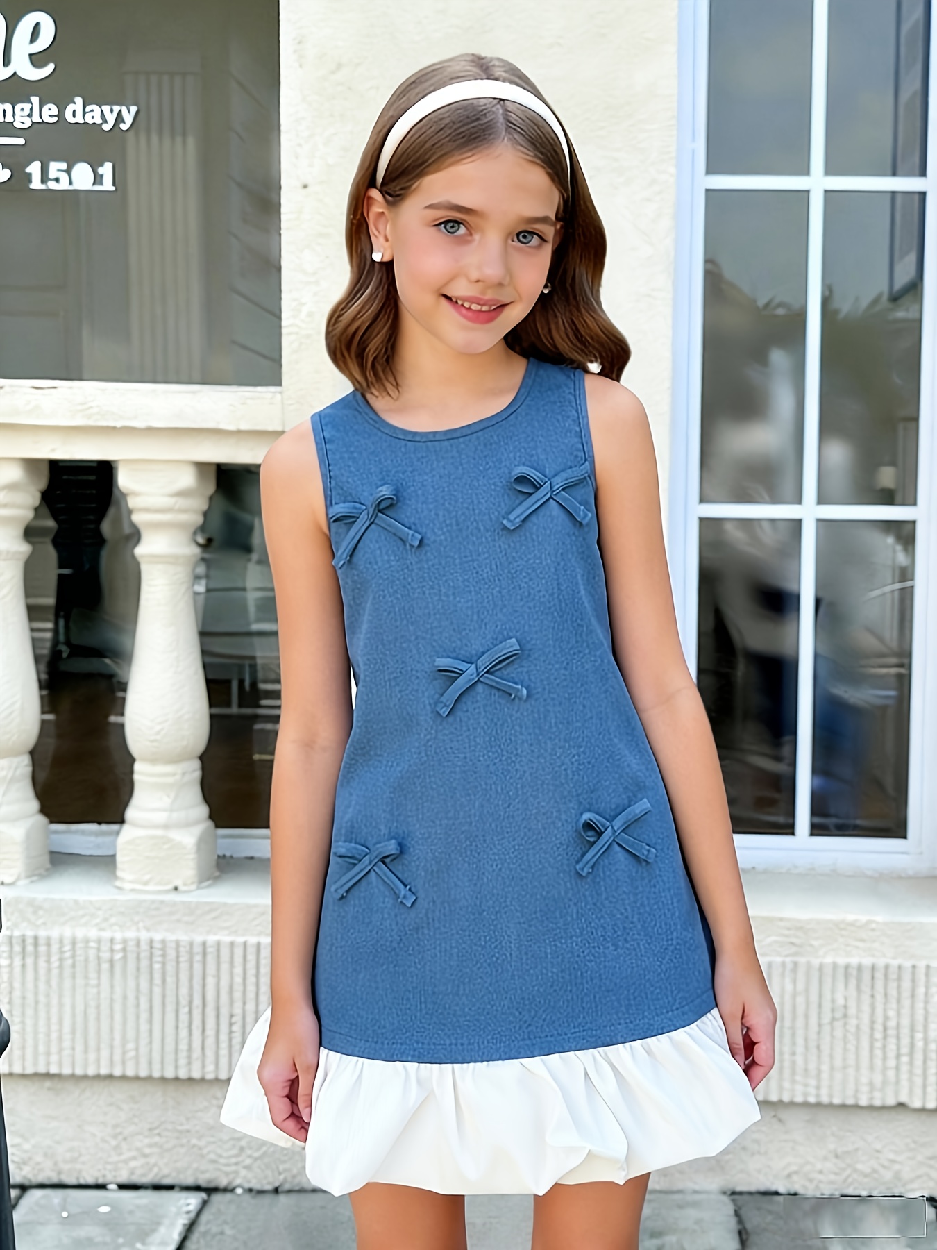 party denim dress outfit Mini Dress Blue Robbie Denim Dress Size 10