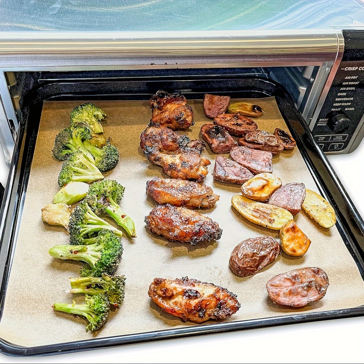1 Roll Heavy Duty Non-Stick Parchment Paper for Baking, Grilling, Air Fryer & Steaming - Silicone Oil Resistant Baking Sheets for Chicken, Fish, Vegetables & More - Perfect for Holidays & Everyday Kitchen Use