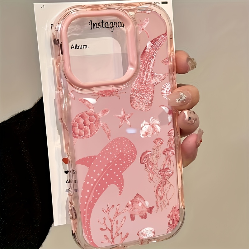 TEMU Phone Case: Animal Candy-colored Wavy Border Phone Case Suitable For Iphone 17, Iphone 17 Pro Max, Iphone 17 Pro/16/11/13/ Plus/15 Pro/15 Pro
