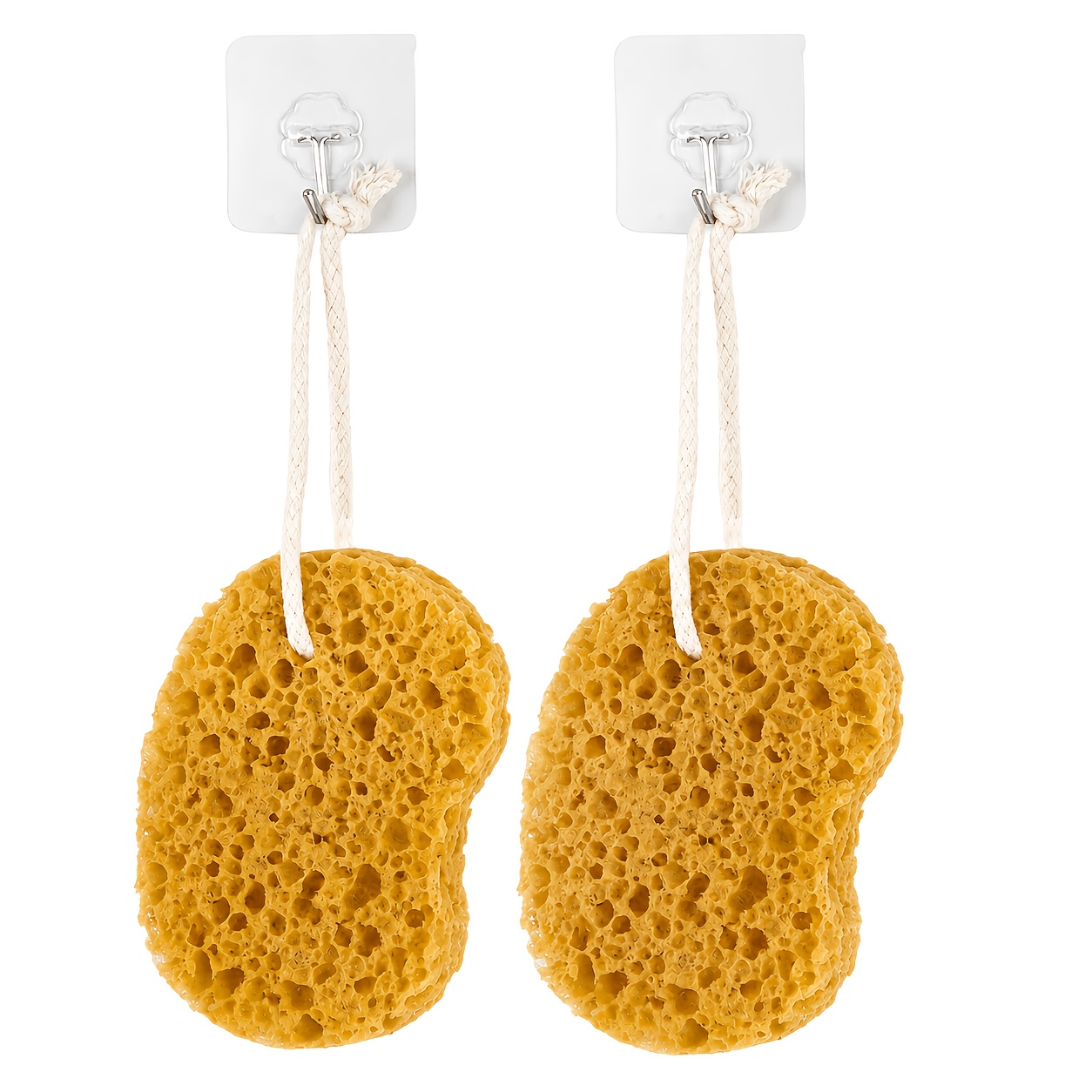 Soft Bath Sponge with Hanging Loop, Daily Cleansing Shower Sponge
