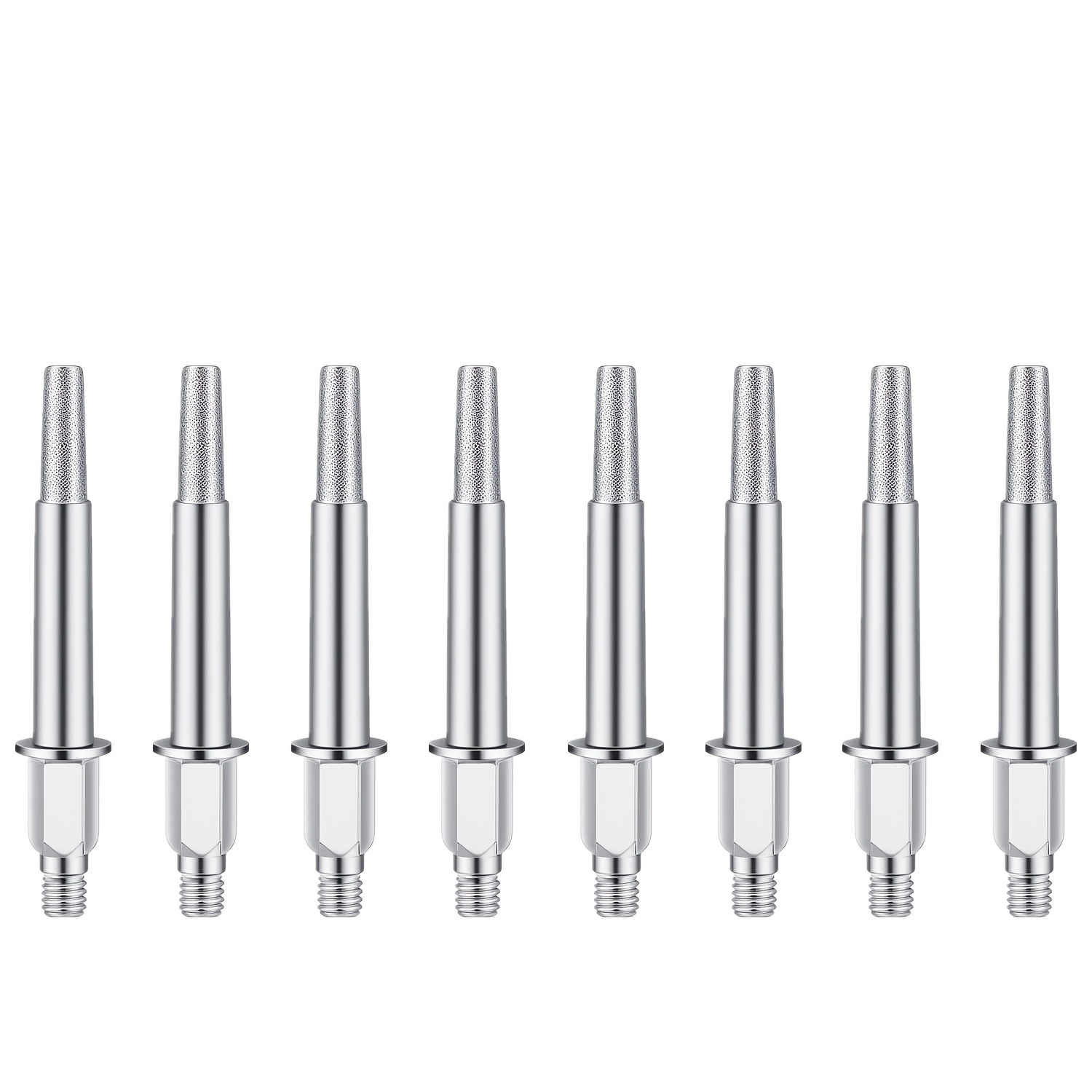 Image of 8pcs Chain Saw Grinder Grinding Heads, Portable File Sharpening Tools, Hand Crank Grinder Grinding Head, Need To Be Used In Conjunction With A Grinding Machine, Not A Grinder