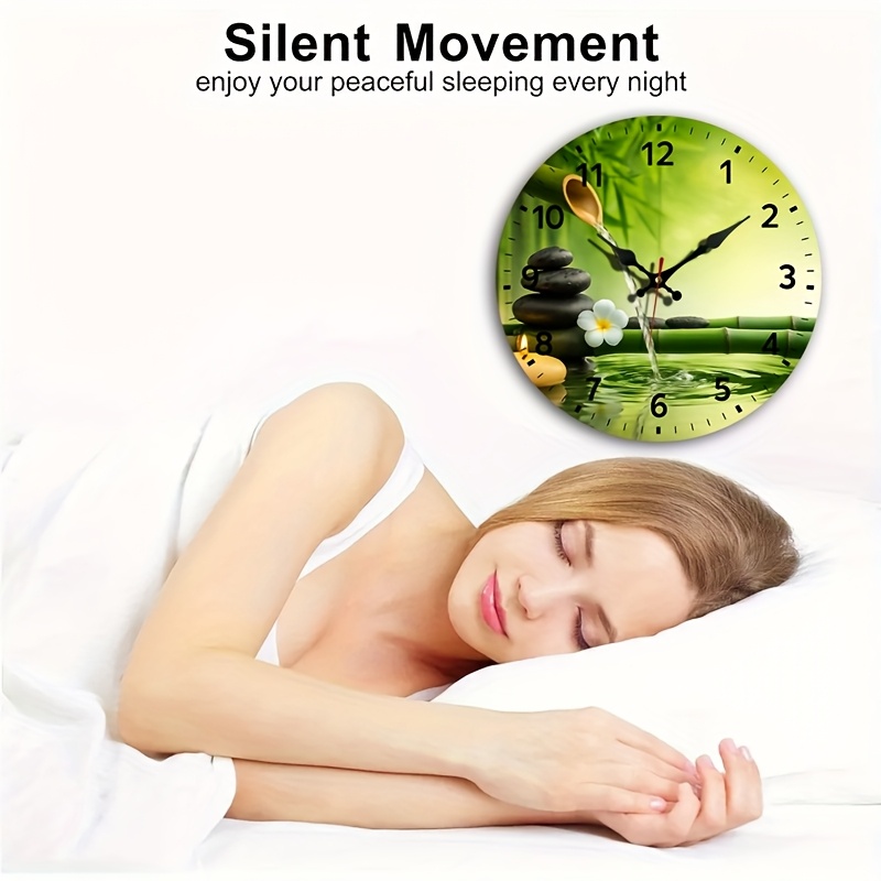 1 stck runde uhr zen bambus minimalistische wanduhr - Temu Germany