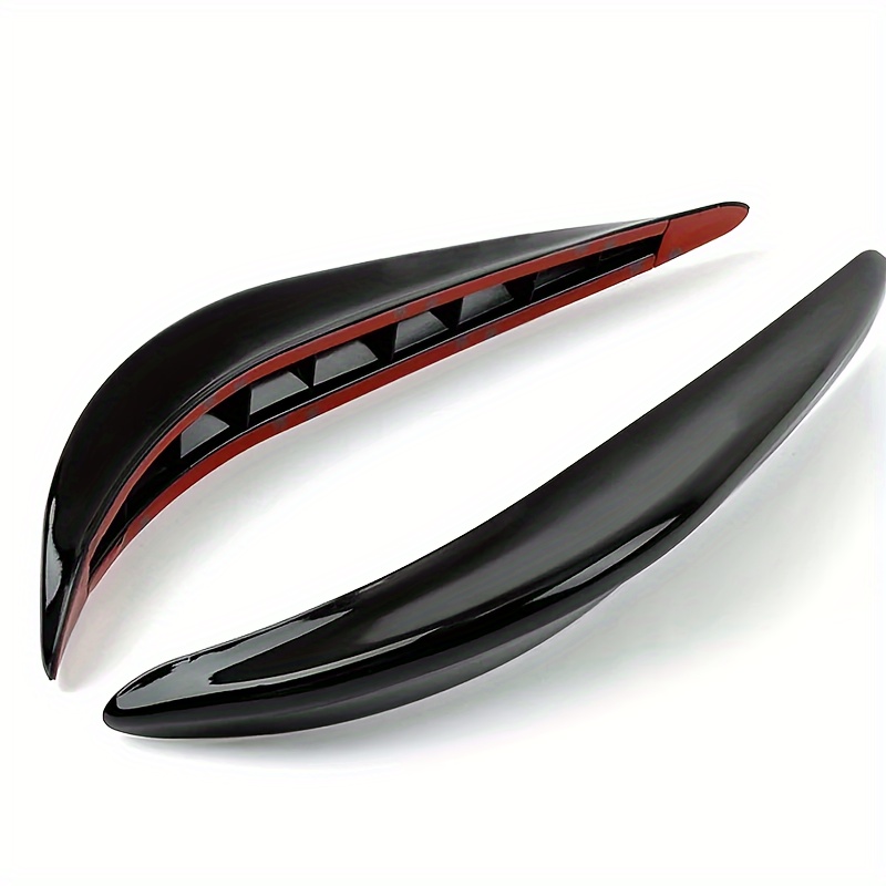 2pcs Front Car Bumper Protector Strips Guard Corner Anti-collision Protective Trim Strip Decoration Fits Universal Car