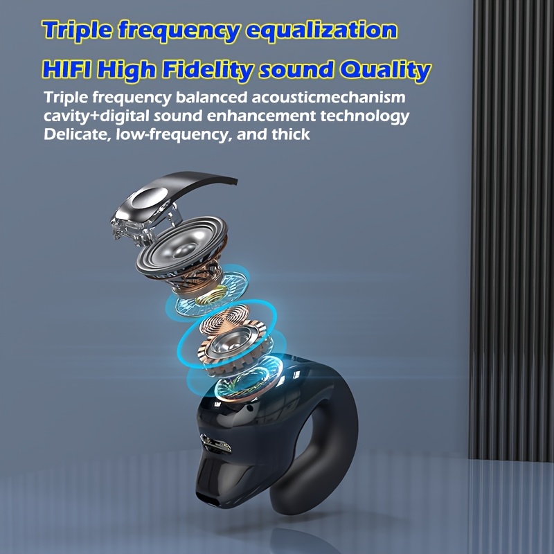 ultimate Wireless Earbuds with Long Battery Life, Universal Phone Control, and Noise-canceling for Voice Calls - Sports Wireless Earbuds with Button Volume Control, Crystal Microphone, Lithium Polymer Battery, Compatible with All Smartphones. 1pc 7 ultimate Wireless Earbuds with Long Battery Life, Universal Phone Control, and Noise-canceling for Voice Calls - Sports Wireless Earbuds with Button Volume Control, Crystal Microphone, Lithium Polymer Battery, Compatible with All Smartphones. 1pc - Image 7