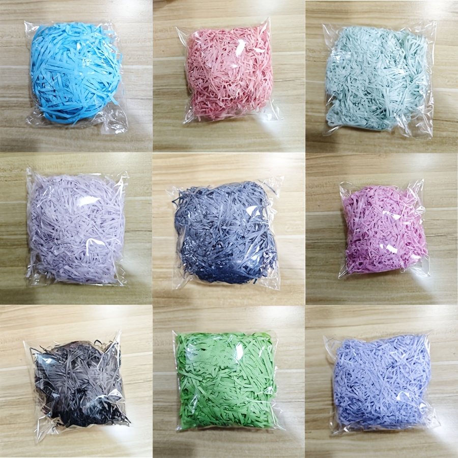 TEMU Paper , Daily Gift Box Packaging Lining Shredded Paper, Random Colors , Birthday Gift Decoration Lining Paper Fiber, Holiday Gift Box Packaging