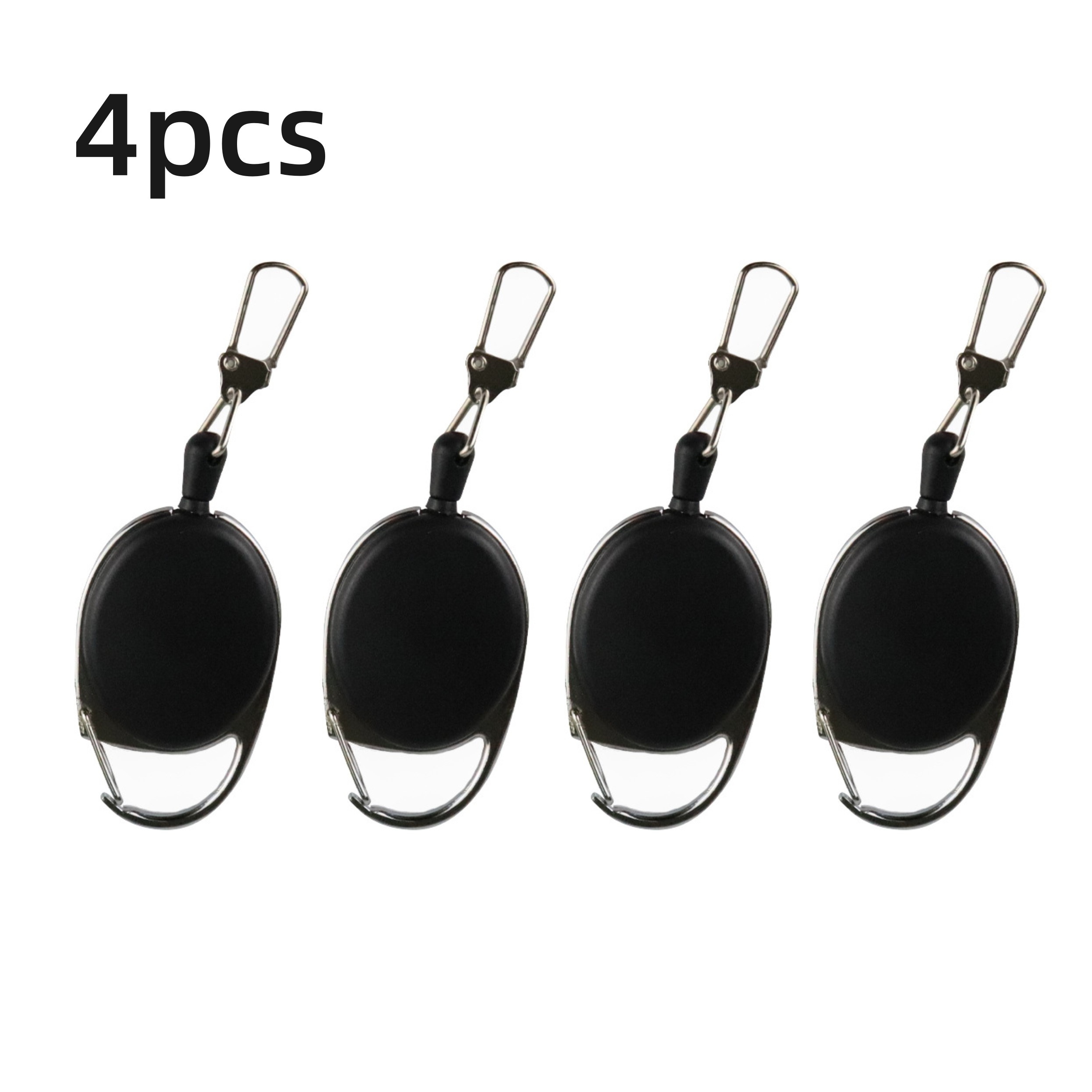4pcs Outdoor Creative Keychain Keyring Anti-theft Wire Rope Outdoor