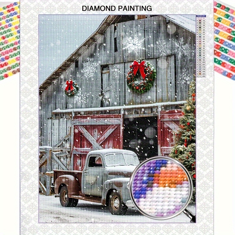 

Christmas Pattern 5d Diamond Painting Kit, 40x50cm/15.7x19.7in, Suitable For Beginners, Perfect For Home, Office, Or As A Gift For Mom, New Year, Easter, Or Christmas