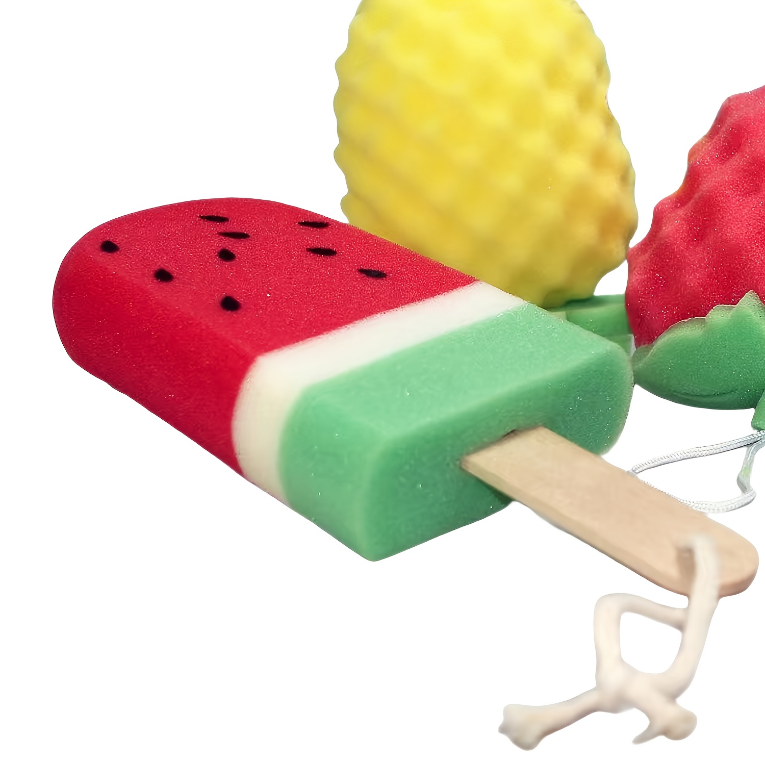 Summer Watermelon Ice Pop Bath Sponge, Soft Exfoliating Brush