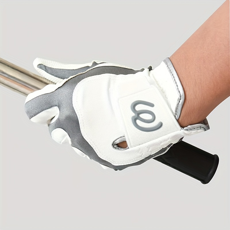 TEMU Golf Glove Men' Wear-resistant Anti-slip Pu Left Hand Single