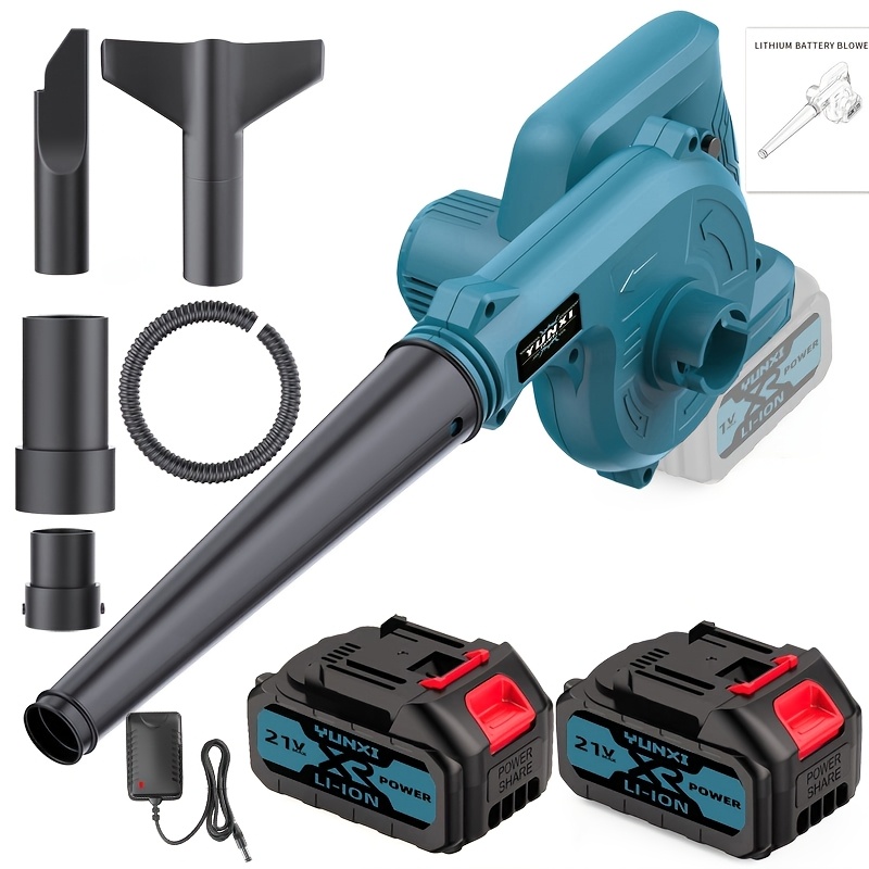 TEMU Brushless Handheld Portable Leaf Blower, Wireless Hair Dryer, Optional Rechargeable Battery And Accessory Package, Lightweight Design And