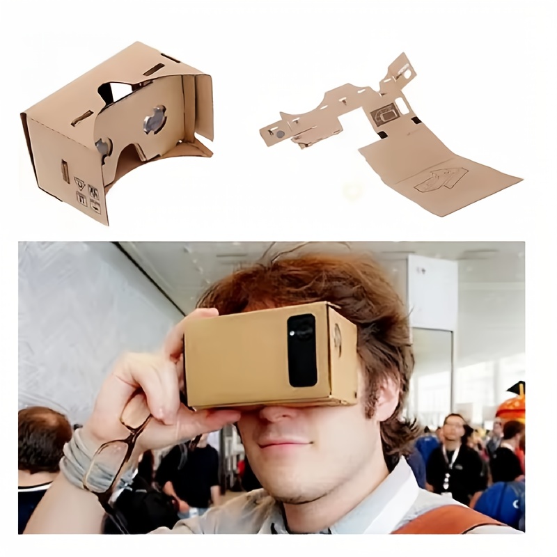 diy 3d vr glasses kit cardboard headset Temu