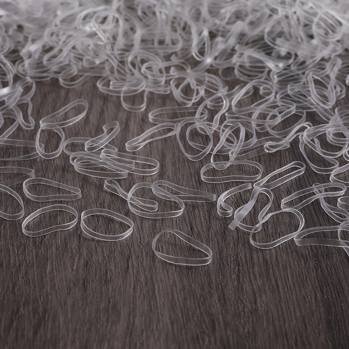 1008pcs Mini Transparent Elastic Hair Bands, Soft and Durable