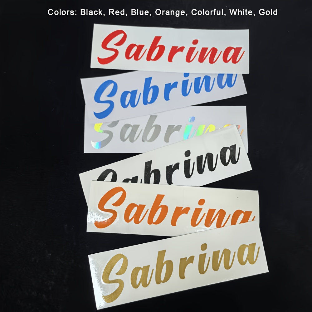 Personalized Custom Name Sticker, Vinyl DIY Gift Label