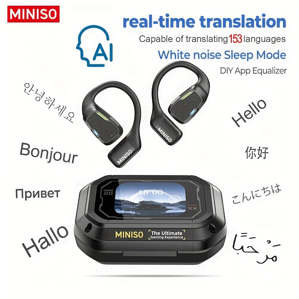 m98 ai wireless earbuds real time translation touch Temu Morocco
