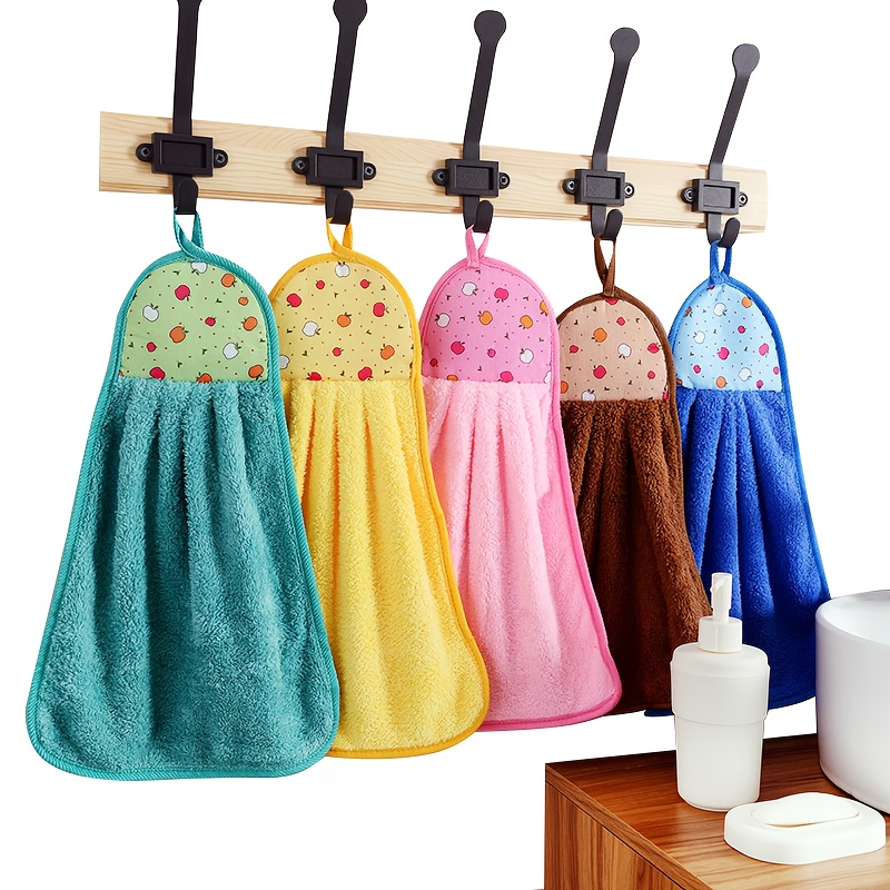 TEMU 4 Hand Towels That Hung, Dry Rapidly, And Showcase . Absorbent Towels Serve As Reusable Cleaning Cloths, Ideal For, Workouts, Kitchen, Bathroom, And Home