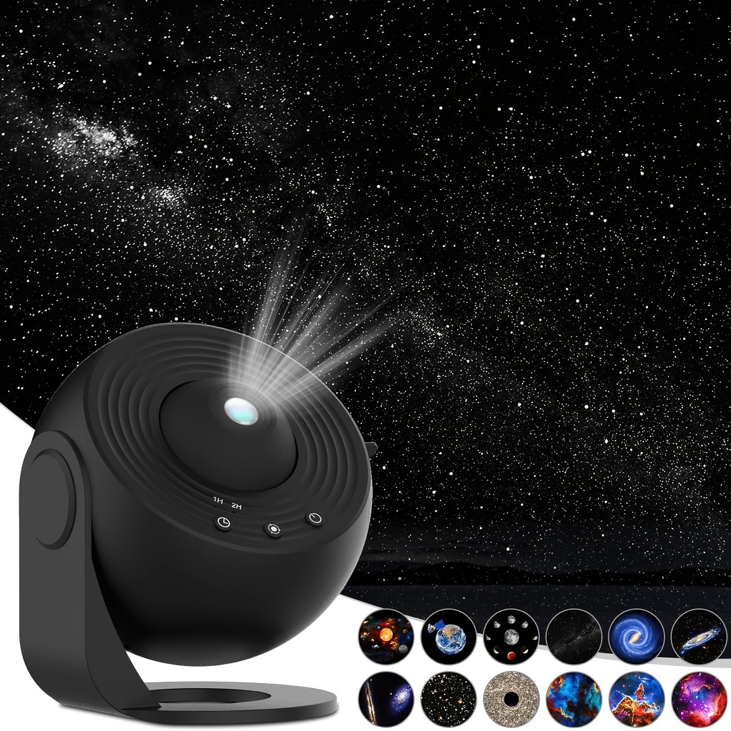 Projektor galaksij za spalnico in dnevno , nočna luč z zvezdnim projektorjem, HD velik planetarijski projektor z 13 zamenljivimi diski galaksij,