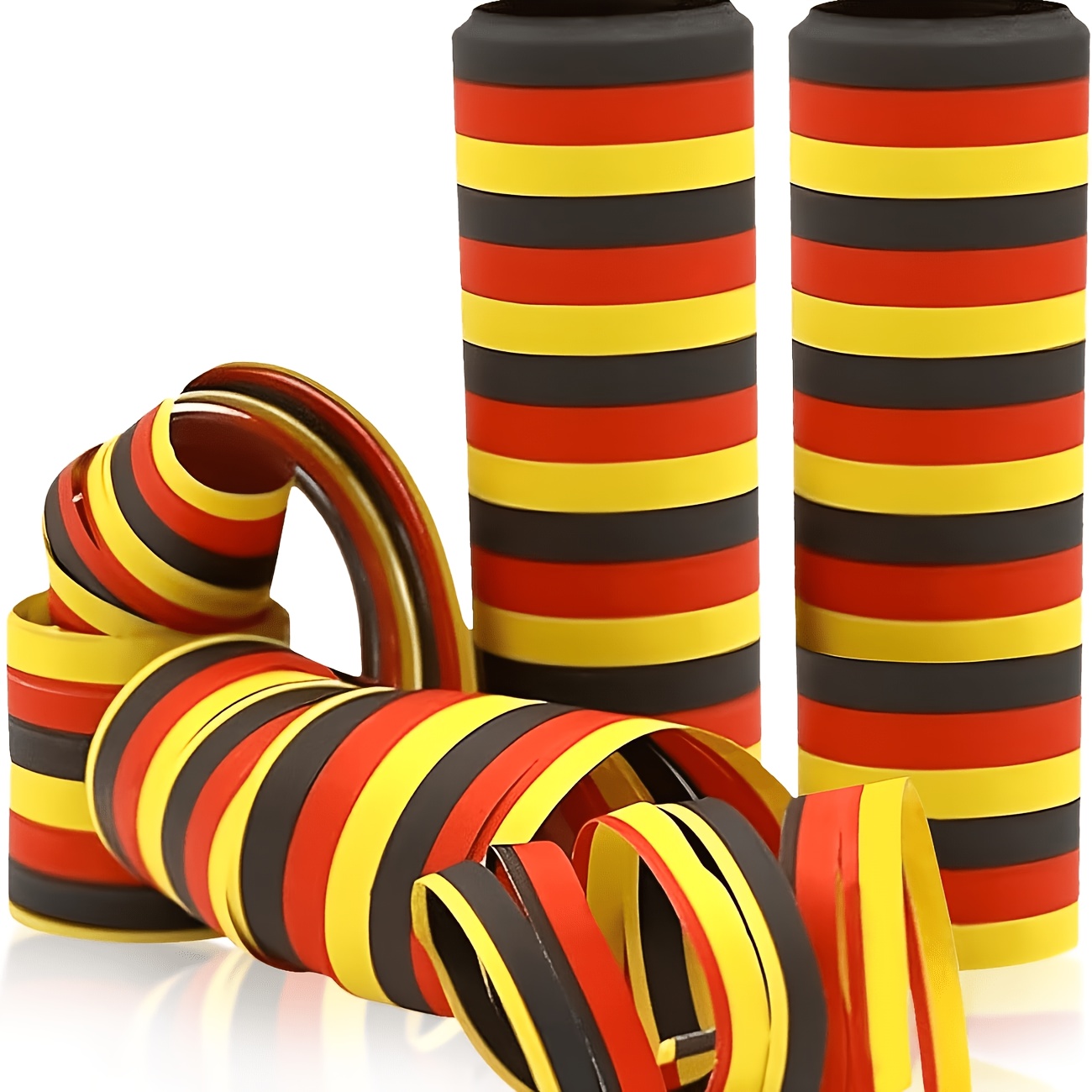 party-dekoration – klassische schwarze, rote goldene bänder – 4 rollen,   für geburtstage, hochzeiten, feiertage, weihnachten, neujahr, verlobungen, einweihungsfeiern, abschlussfeiern sport-themen-party-hintergrundwände