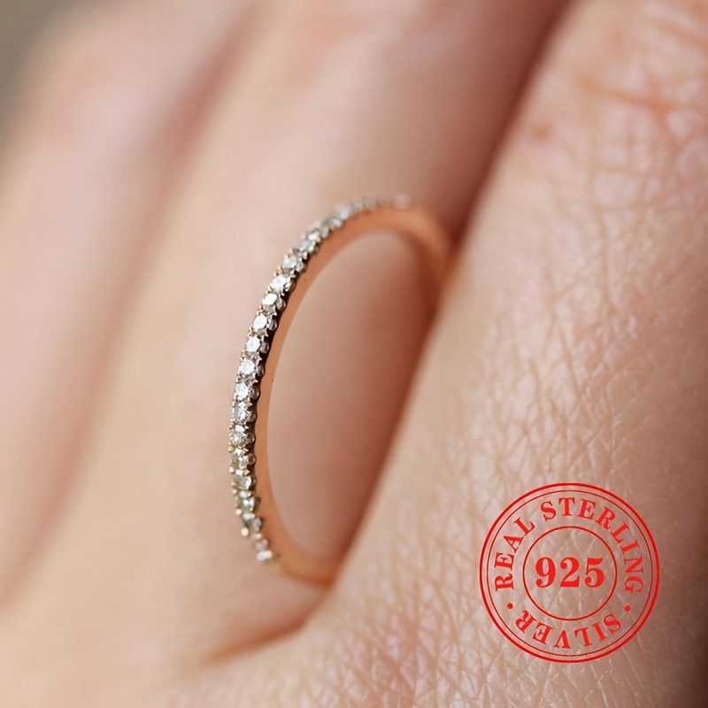 Sterling Silver Ring with Zirconia Endless Love for Men Wedding