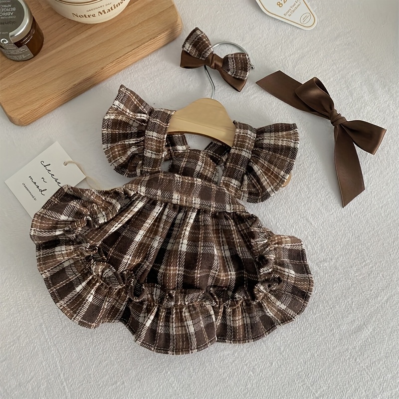 Dog Retro Bow Dress Pet Clothing