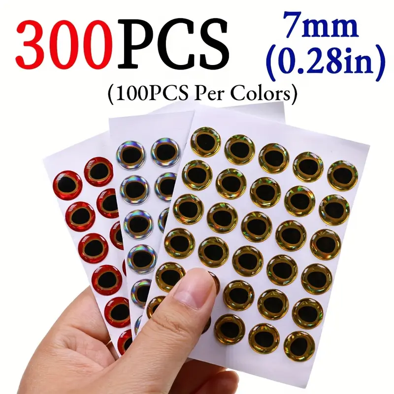 300pcs 3d holographic fishing lure eyes self - Temu Oman 300pcs 3d holographic fishing lure eyes self - Temu Oman