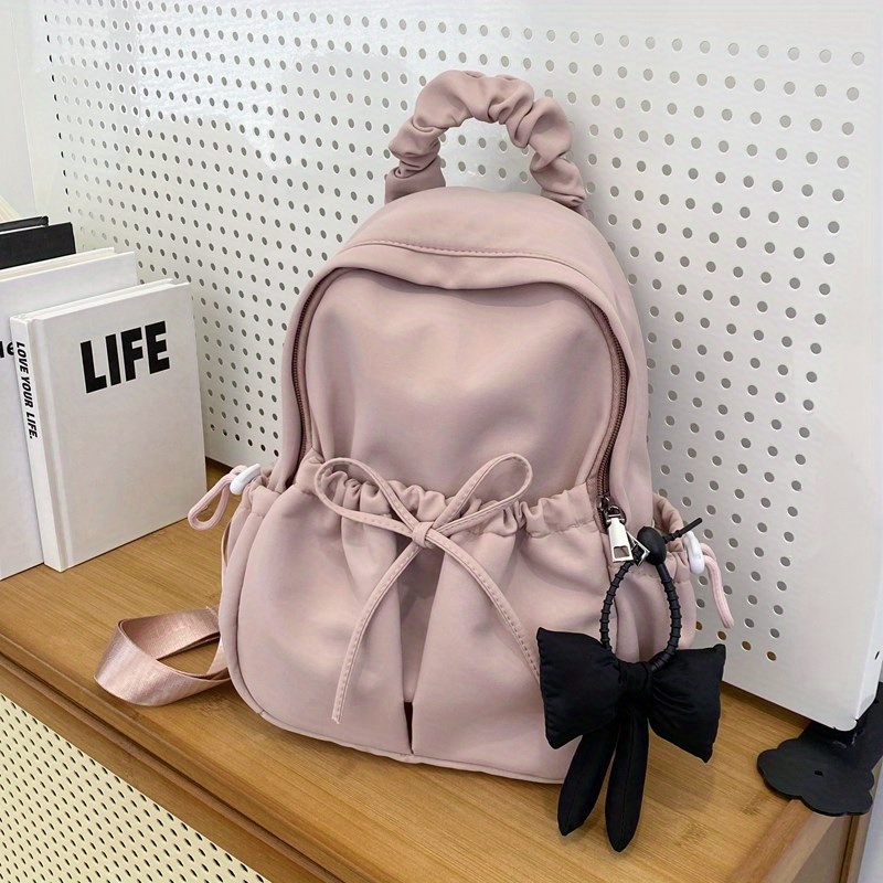 cool mini backpack for teens I IHAYNER Girls Fashion Backpack Purse Women Teenage Girls Purses PU Leather Pompom Backpack Shoulder Bag (Beige) : Clothing, Shoes & Jewelry expect clean it with dry soft cloth when it got stains[ LARGE CAPACITY] Its a cute mini backpack for girls and women mini backpack for girls sold