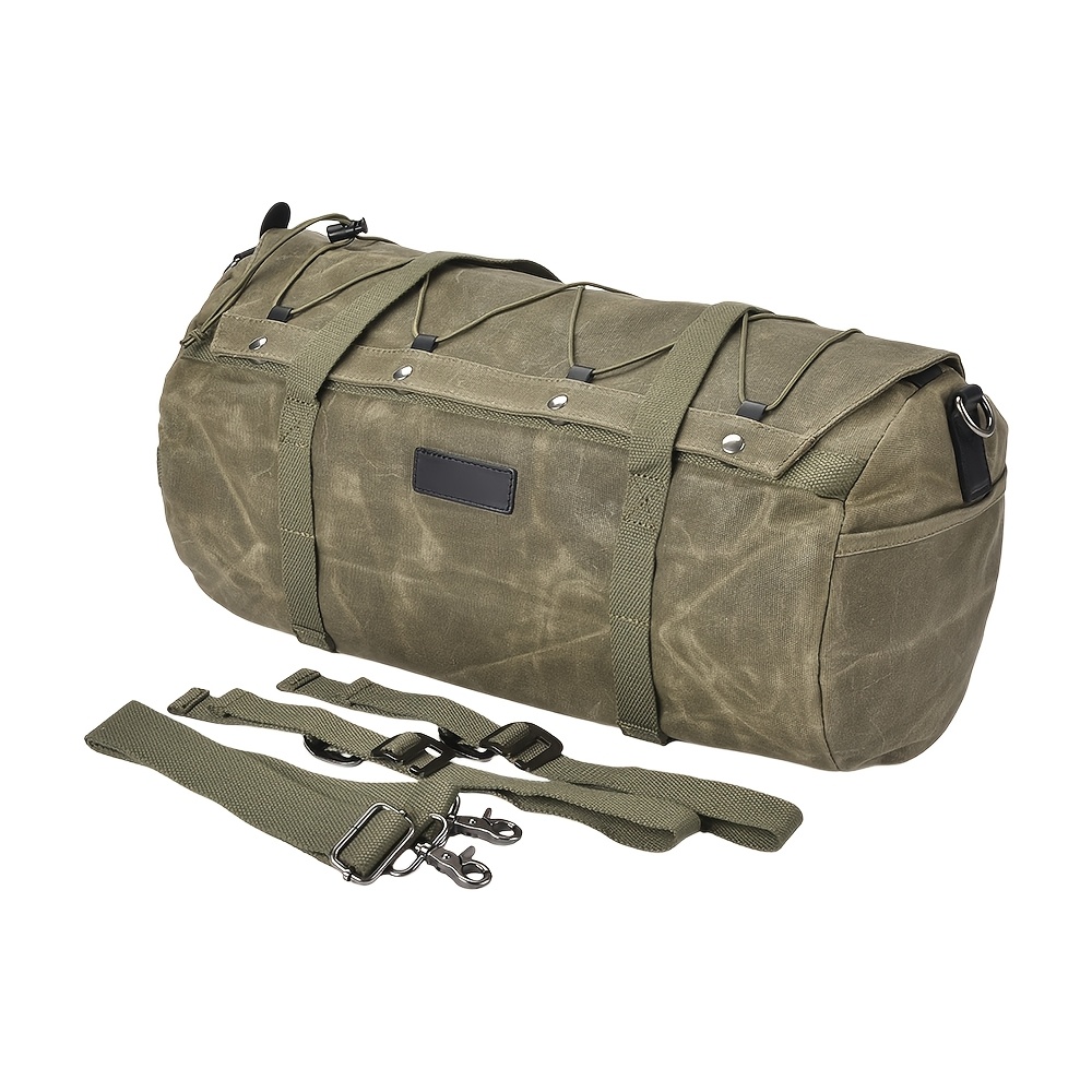 Classic Motorcycle Rear Seat Storage Bag, a Multifunctional Travel Tail Bag Designed for Outdoor Use, Featuring Both Shoulder And Hand Carry Options, Ideal for Cycling, Hiking, And Climbing