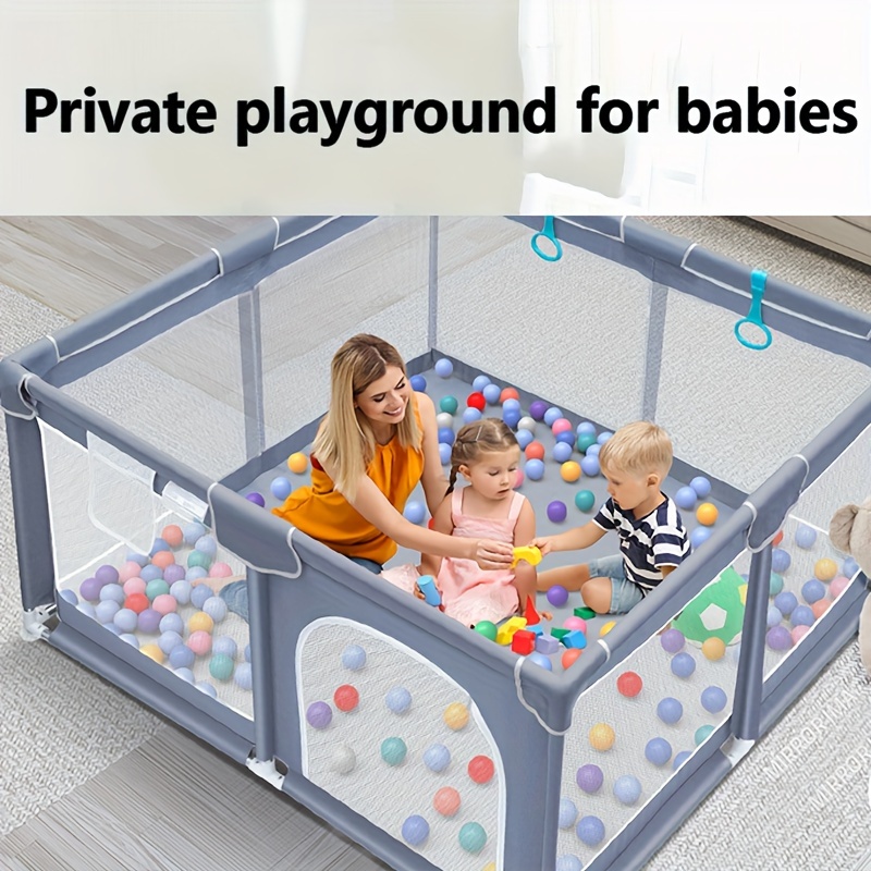 Corralito de madera para bebés, valla de bebé con puerta, parque de  seguridad plegable, para interiores y exteriores, parque de juegos  transpirable