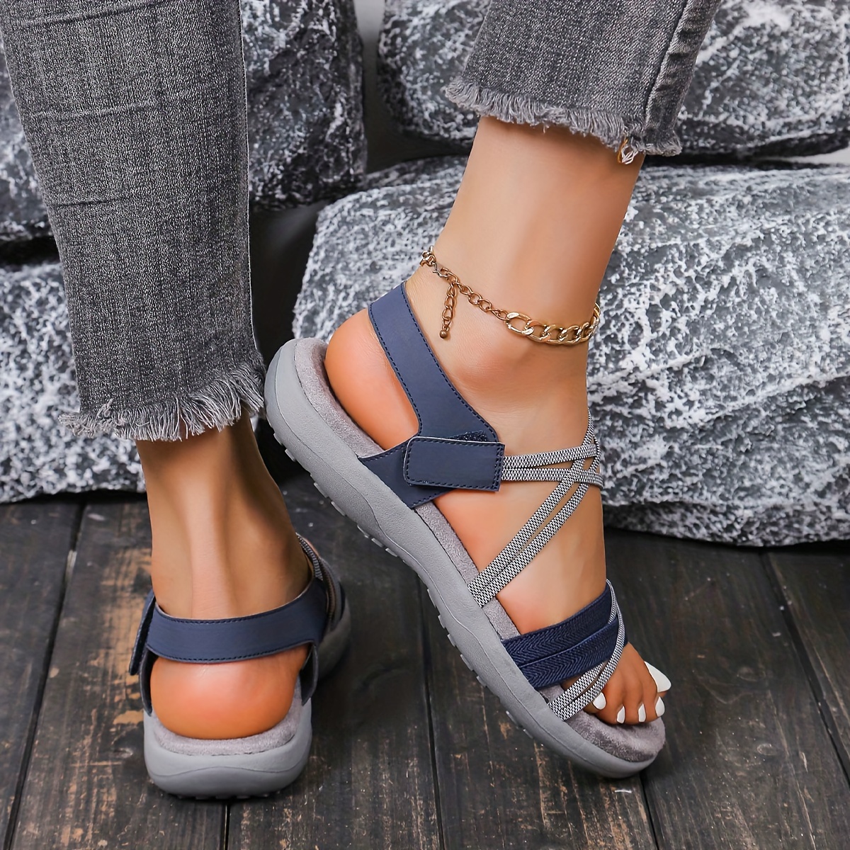 new summer casual wading   women lightweight comfortable non slip sandals for women Product details 1