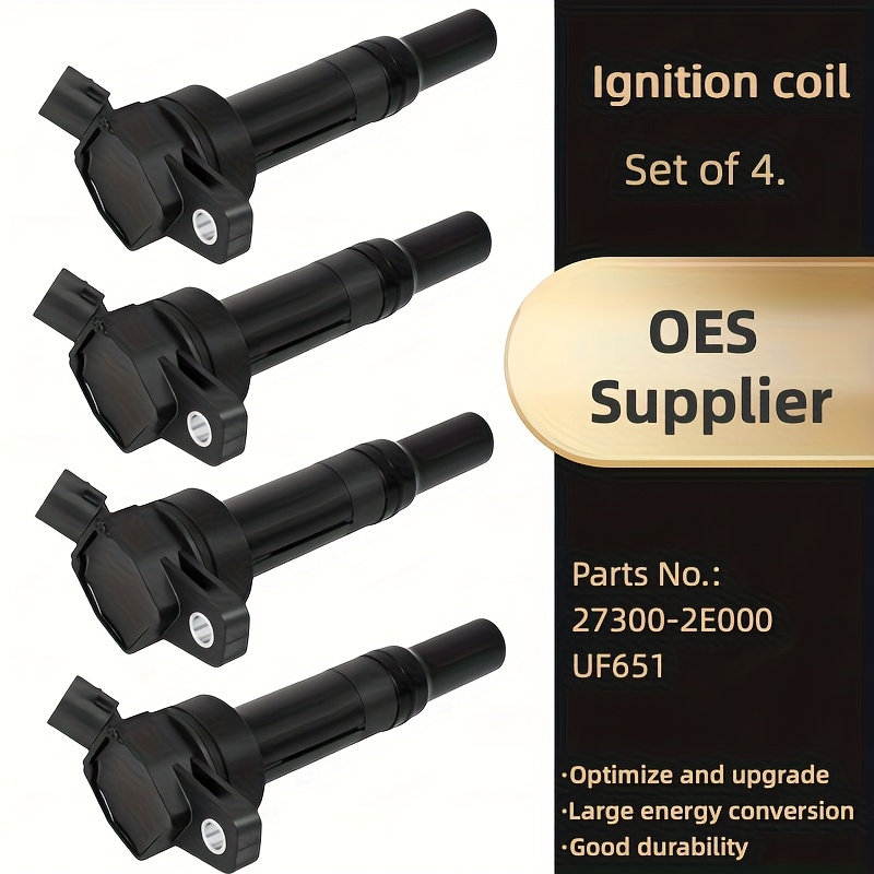 TEMU Set Of 4. Ignition Coil Fit For Elantra Sonata Tucson I40 For Soul Sportage. 27300-2e000 Uf651