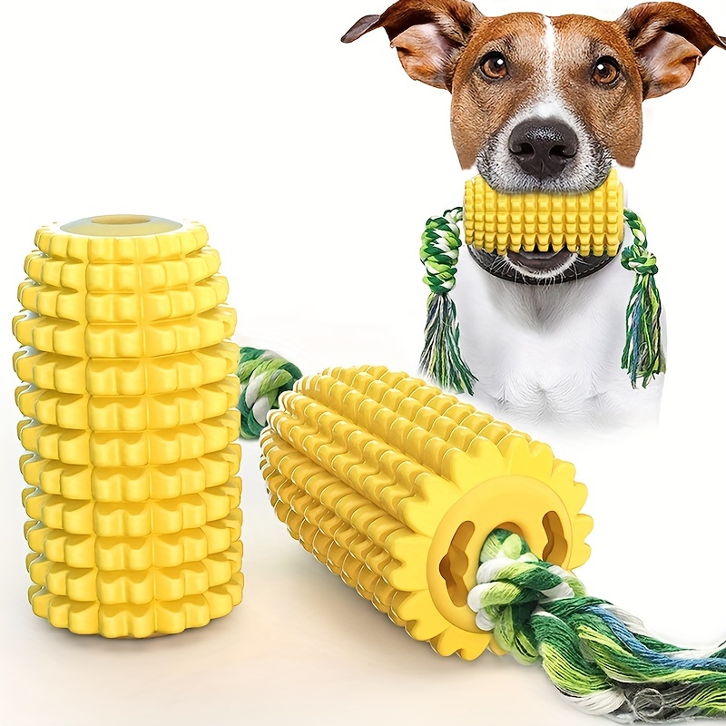 

Dog Chew Toys For Aggressive Chewers, Tough Durable Squeaky Interactive Dog Toys, Puppy Teeth Chew Corn Stick Toy For Small Medium Large Breed