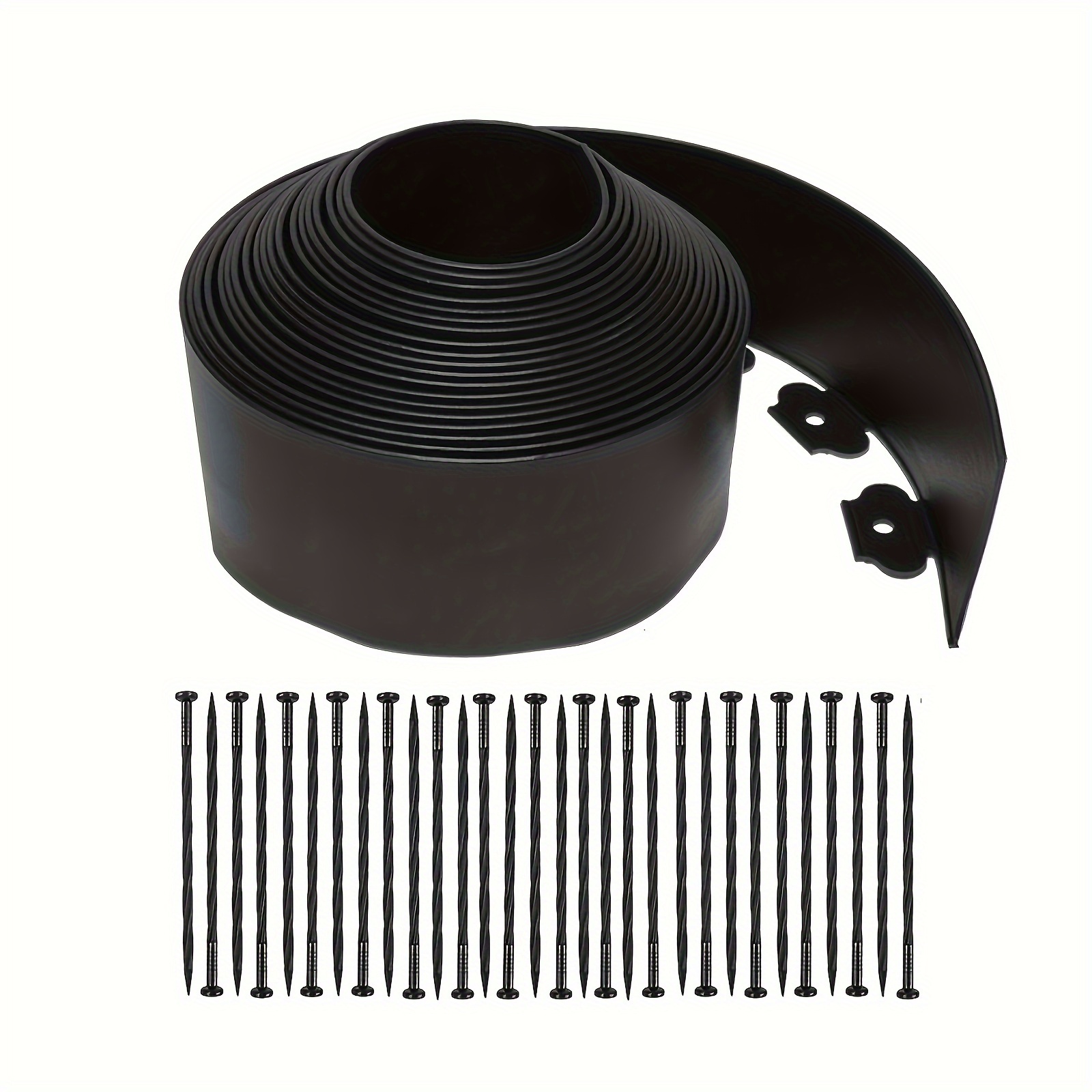 

Easy-install 32.8ft No-dig Garden Edging Kit With 30 Stakes - Durable Plastic, 4" Tall - Perfect For Yards & Flower Gardens