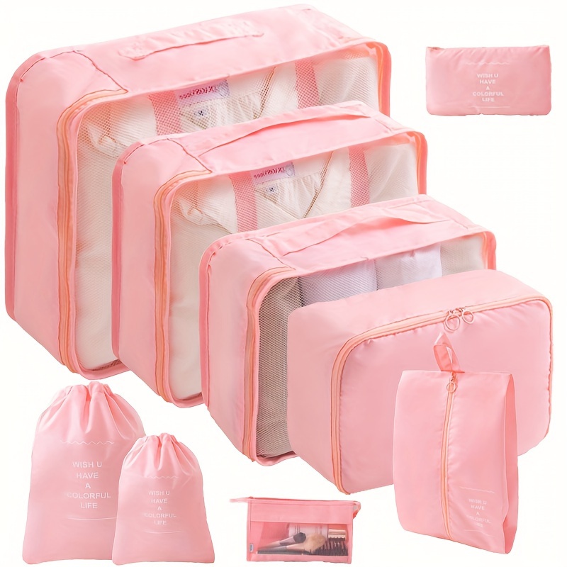 Packing Cubes Travel Luggage Packing Organizers Set With Toiletry Bag (7  Pcs)#d747486