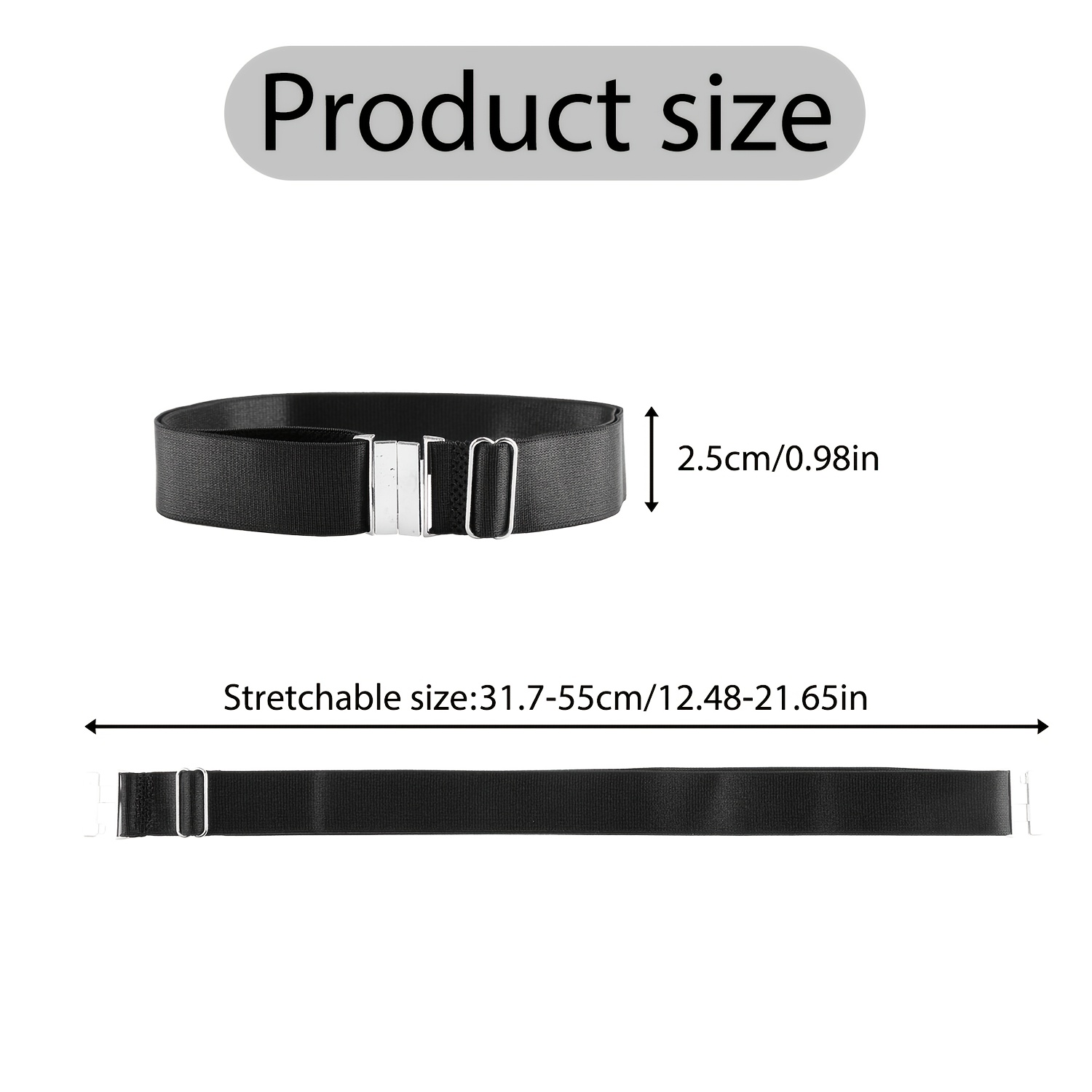 2pcs womens adjustable thigh garters stretchy elastic leg