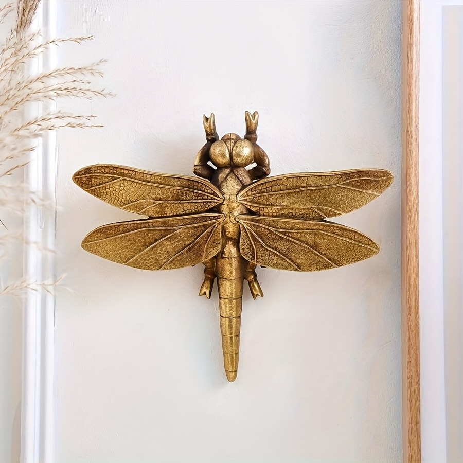 TEMU 1pc Creative Shaped Wall Decoration Artwork Ornament, Handmade Insect Frame Accessory For Home , Unconventional Gift For Insect Enthusiasts,home