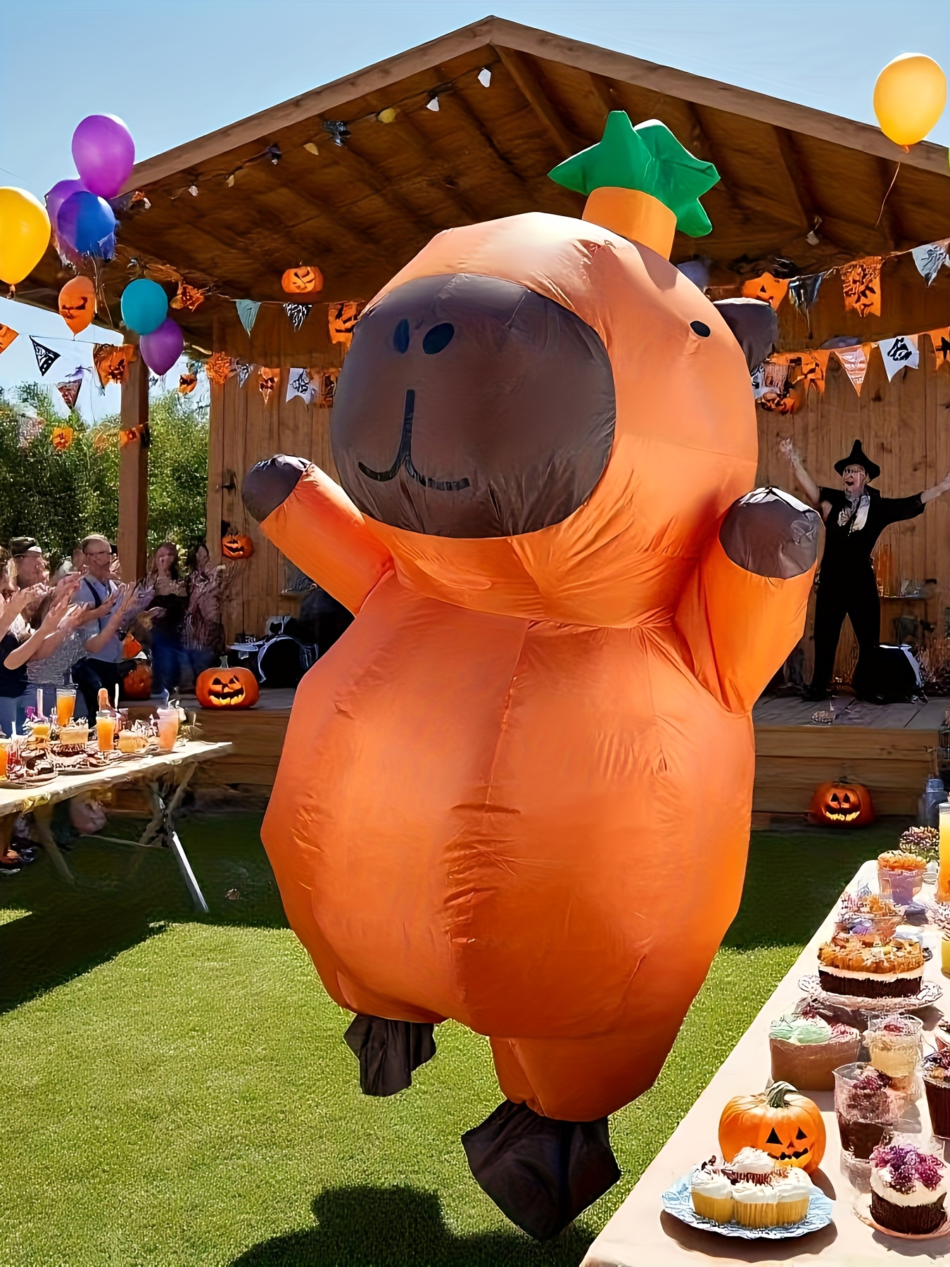 capybara cartoon doll inflatable costume halloween mens and womens costume inflatable costume performance costume mens and womens costume