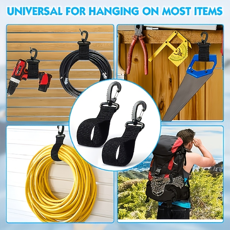 9pcs Multi-Functional Hook and Loop Plastic Organizer Hooks