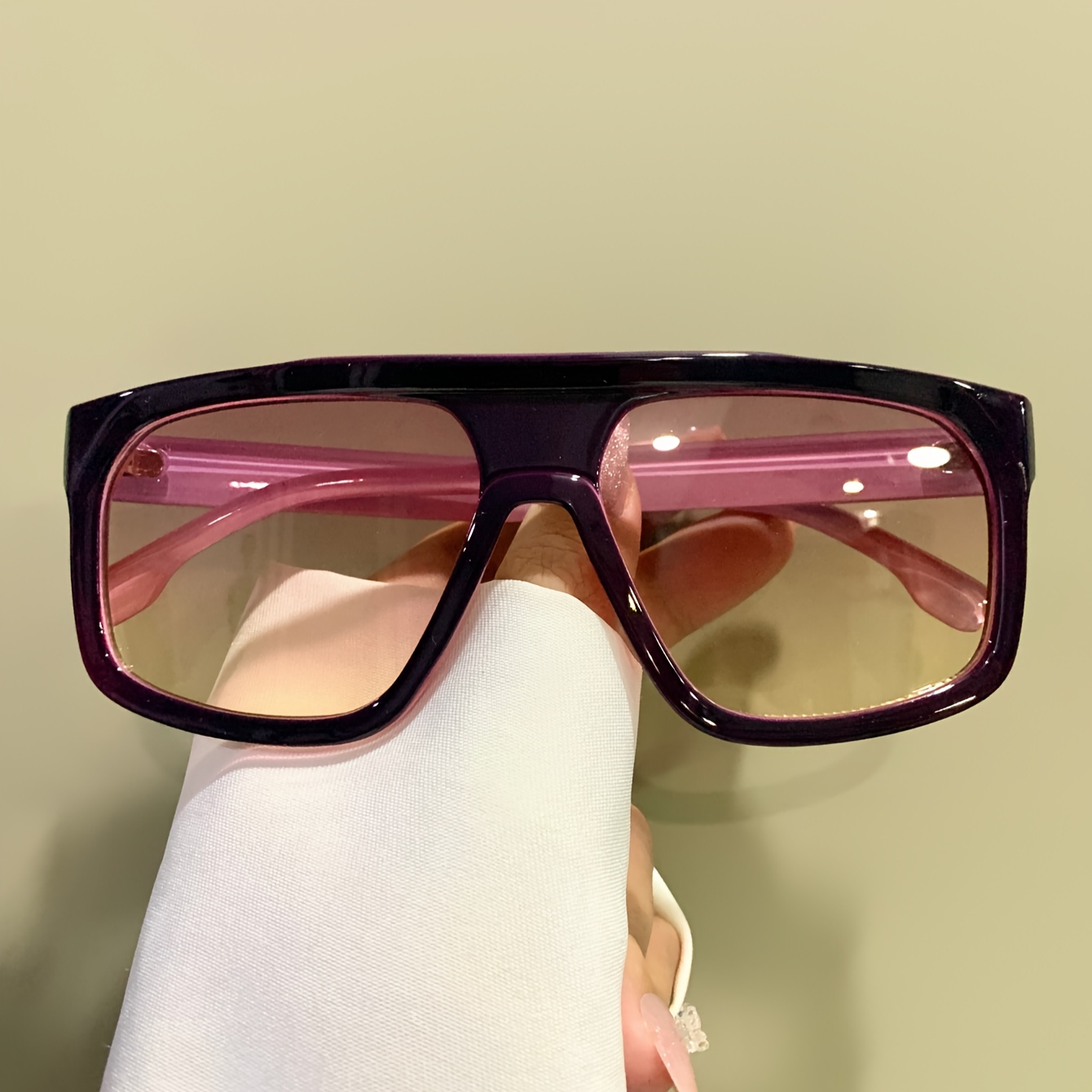imagen del artículo   gafas cuadradas extra  , gafas decorativas, bisagra de metal, gafas de moda para mujer y hombre