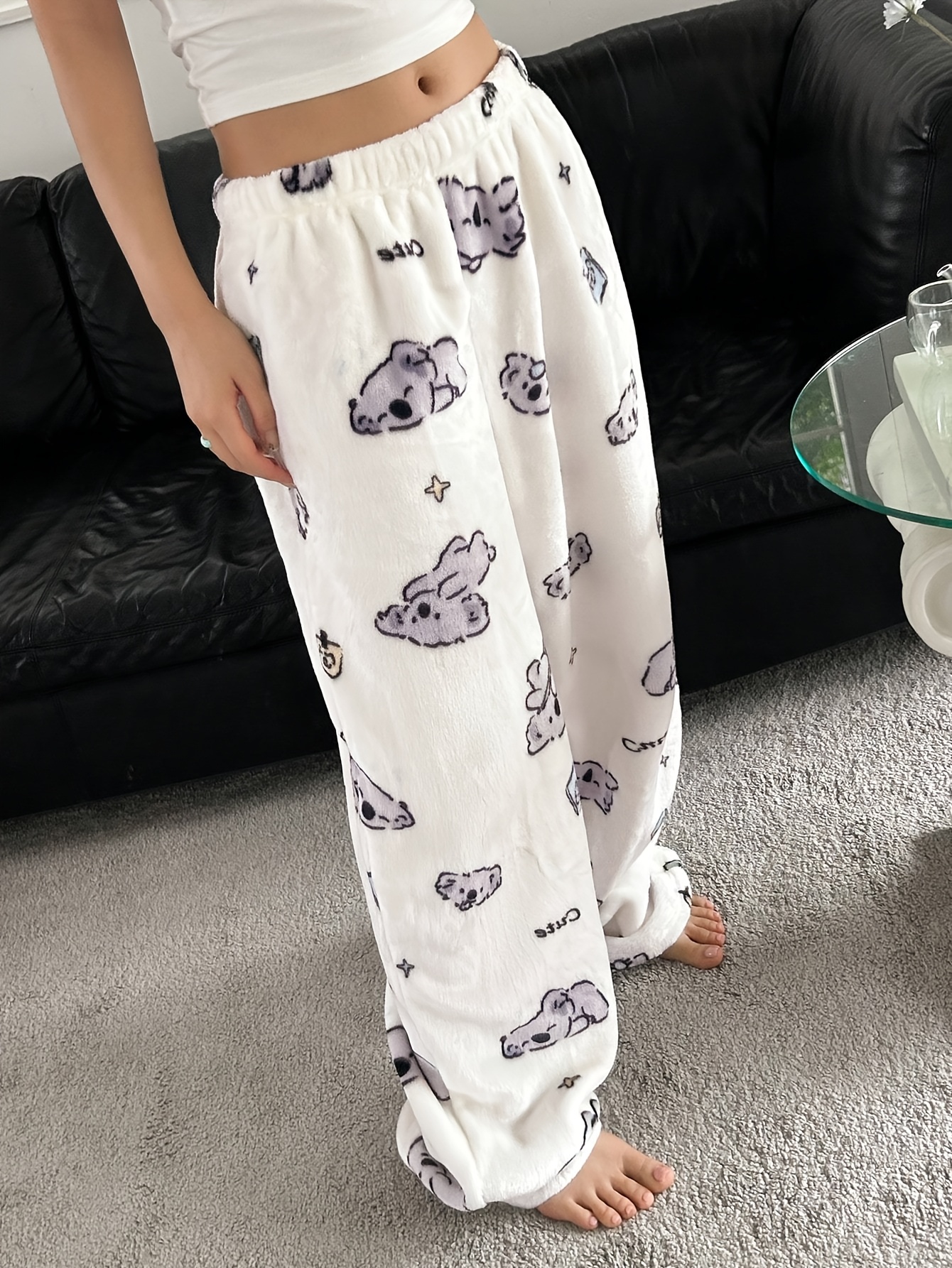 pantaloni in flanella donna stampa Temu Switzerland