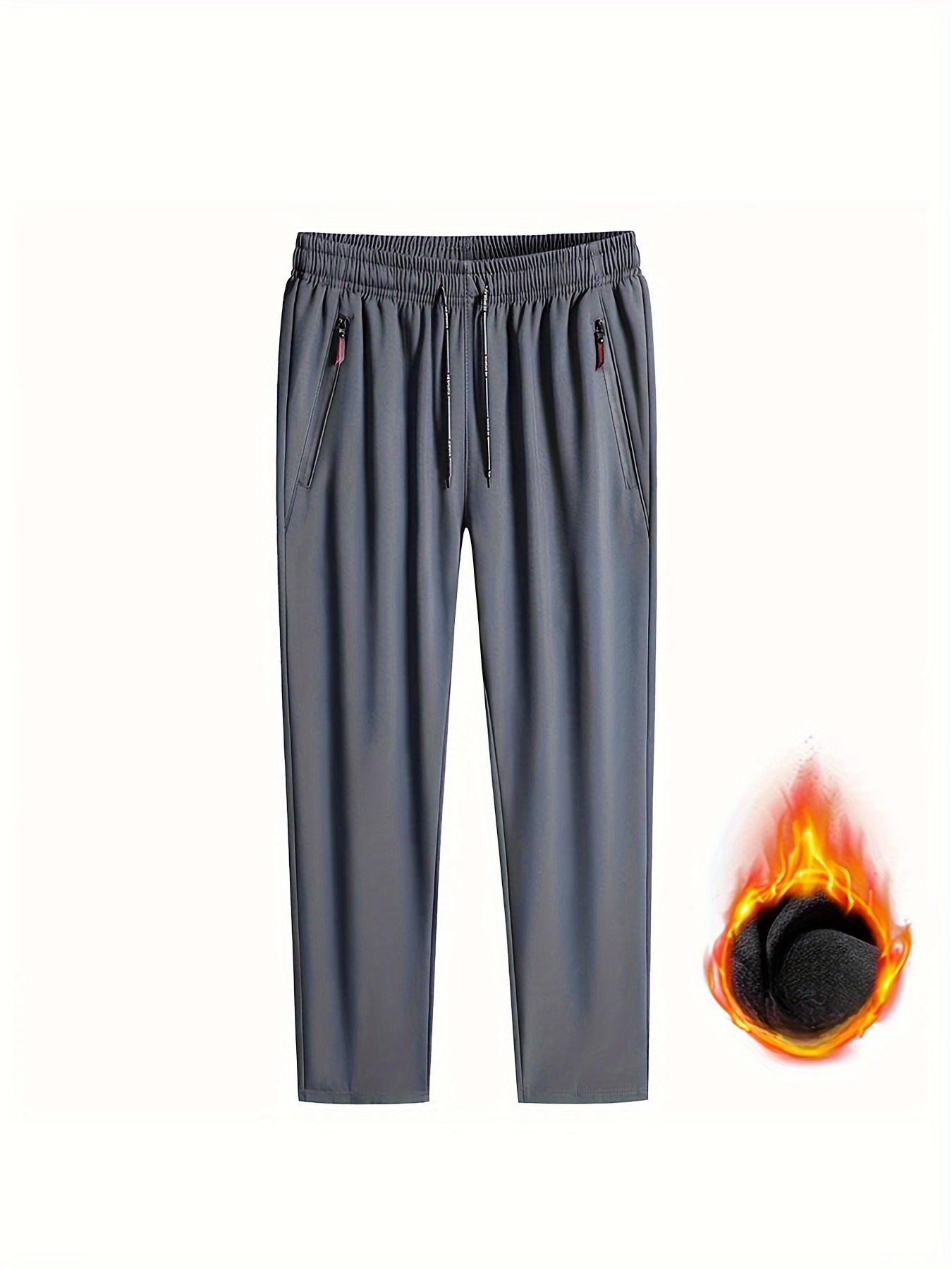 Thermal Drawstring Sweatpants Casual Non Stretch Joggers For Running Jogging And Gym Fitness Autumn And Winter